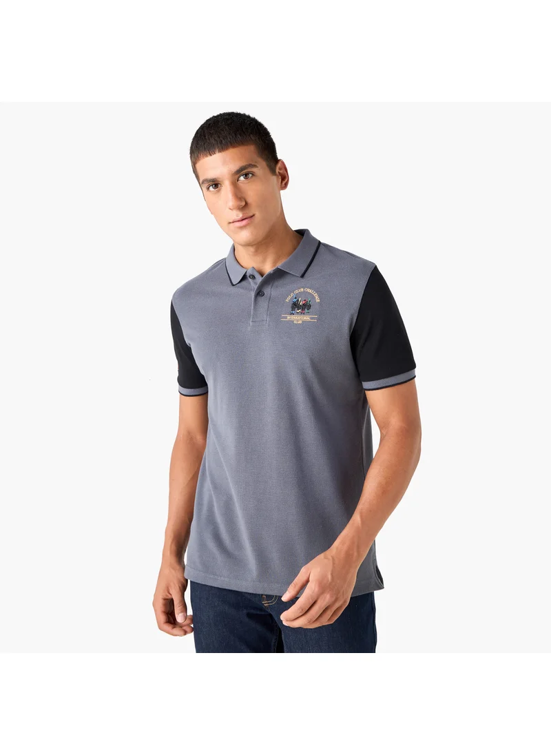 فاف Logo Embroidered Polo T-shirt