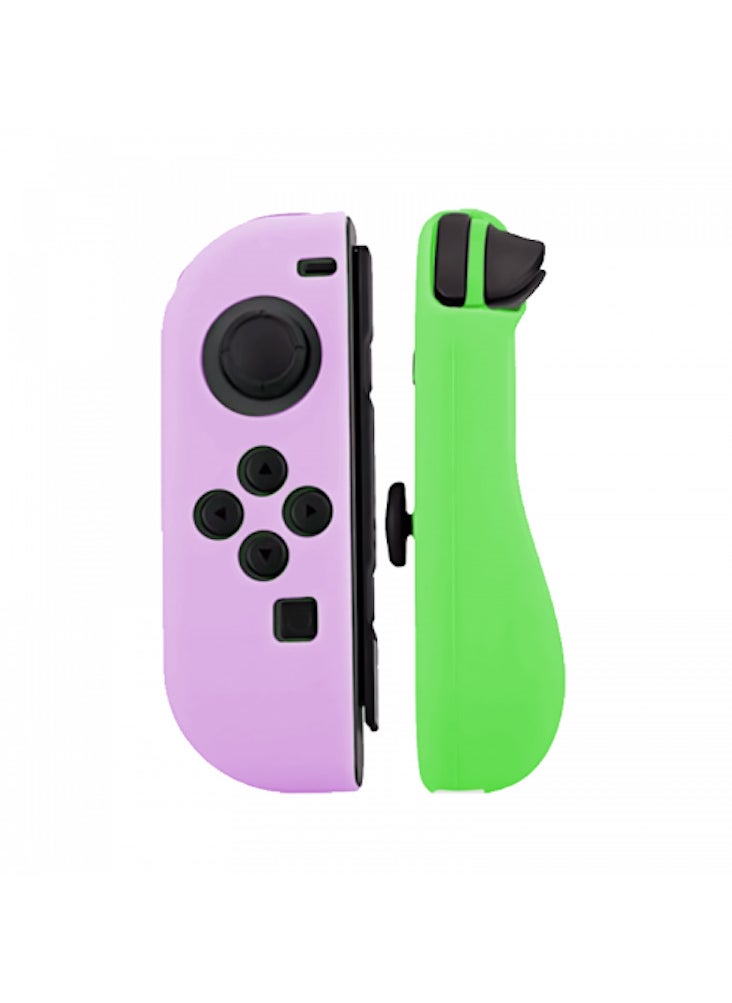 Generic Nintendo Switch Joy-Con Cover Case for Nintendo Switch (OLED Model) - Purple And Green 