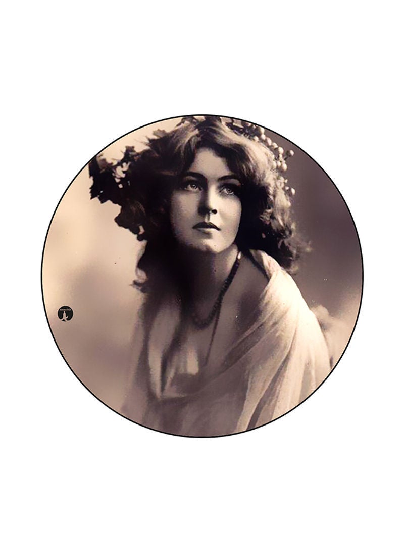 RKN Birds Printed Round Mouse Pad Multicolour