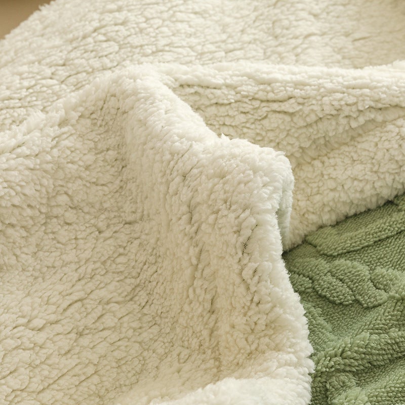 Ab Version Of Tafu Cashmere Lambskin Double-Sided Blanket Children'S Tafu Cashmere Dual-Purpose Blanket Functional Blanket Manufacturers - Image 5