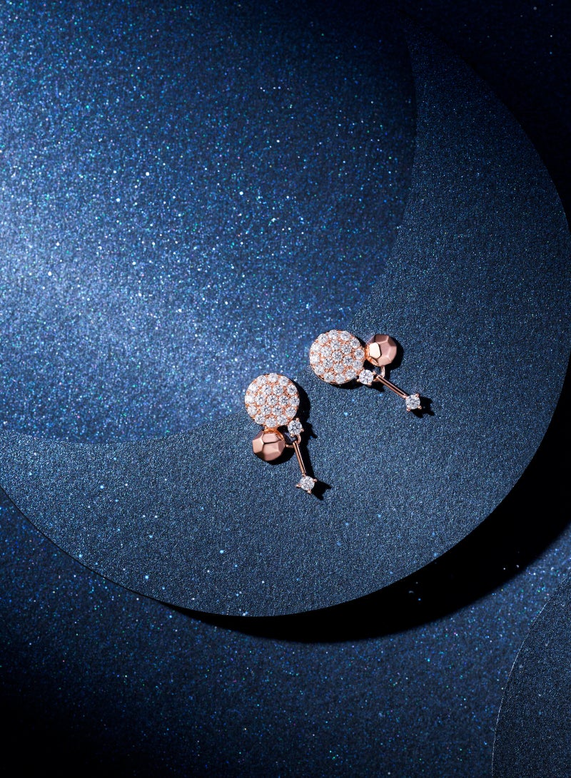 AWNL Women's Earrings with CZ Diamonds and Rose Gold Plated, Sterling Silver Gift for Women Wife Girlfriend Dark Sky Park Collection  - Image 1
