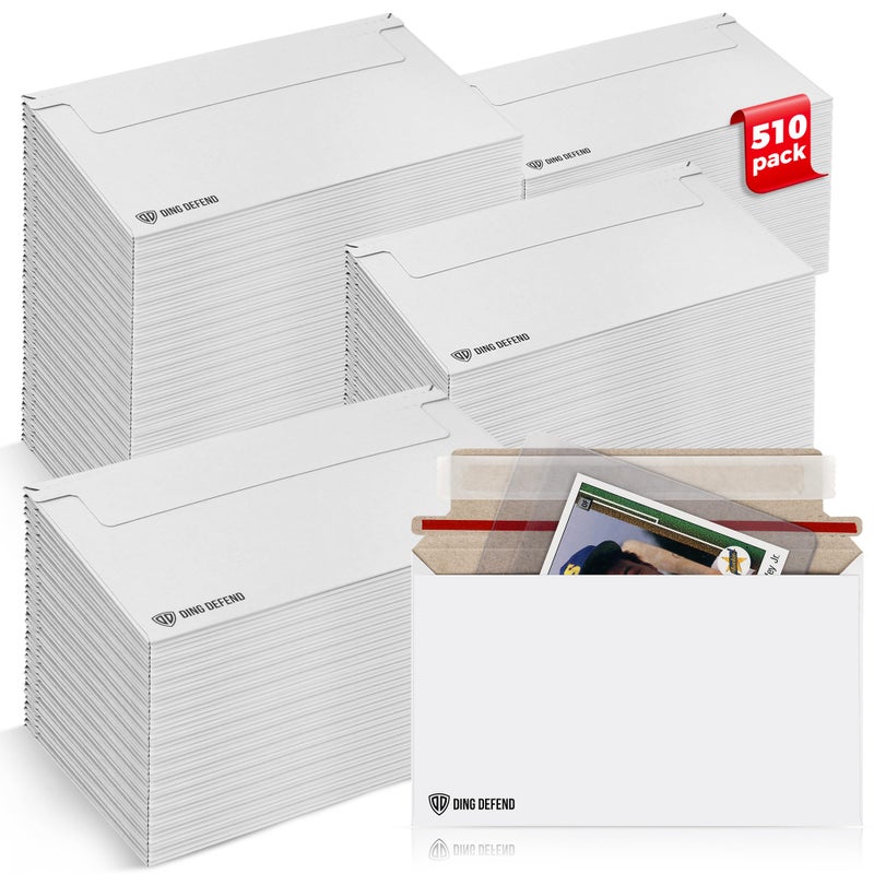 Storage Standard 510-Pack Card Shipping Envelopes - 7 x 4.35 Inches Trading Cards Self-Adhesive Mailers, Perfect Fit for Semi-Rigid Sleeves, Toploaders & Ding Defend Protectors - Hobby Mailing Supplies - Image 1