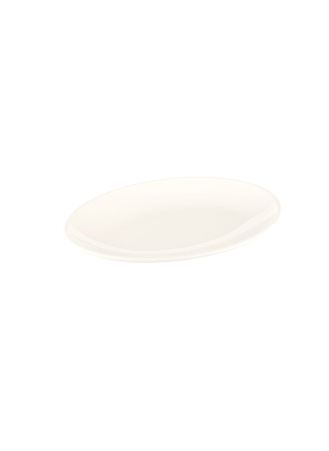 Restaurantware Restaurantware-Voga 12.3 x 9 Inch Serving Plates, 10 Oval Pasta Plates - Premium, Top Rack Dishwashable, White Melamine Serving Platters, Serve Appetizers Or Desserts, For All Occasions  - Image 1
