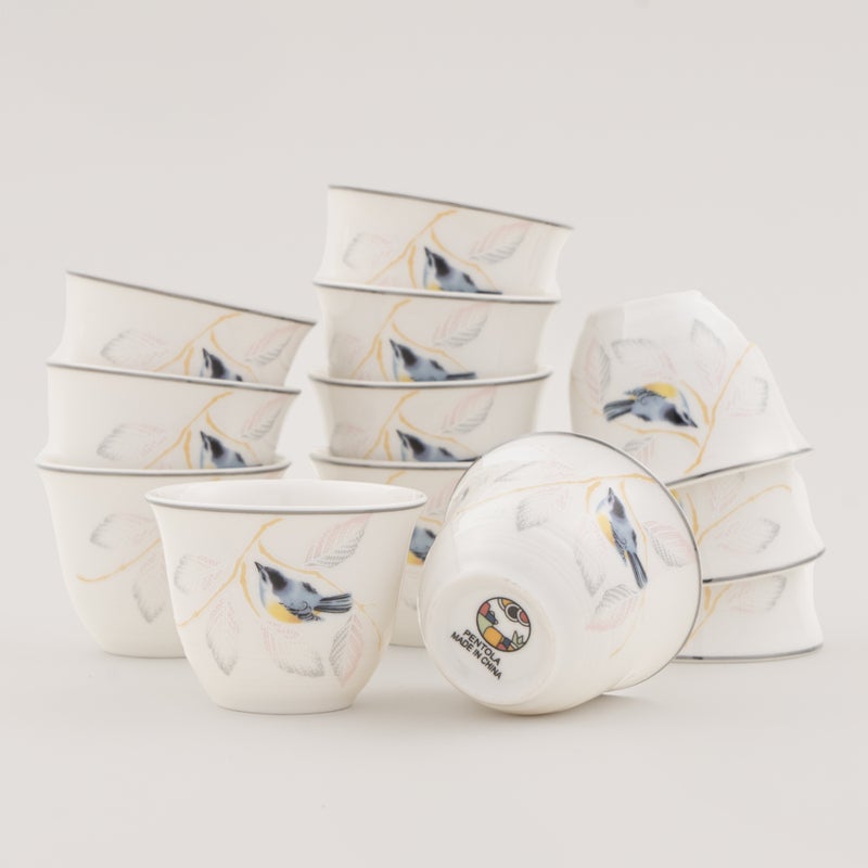 بينتولا بنتولا طقم فناجين قهوة خزف صيني 12 قطعة - Image 1