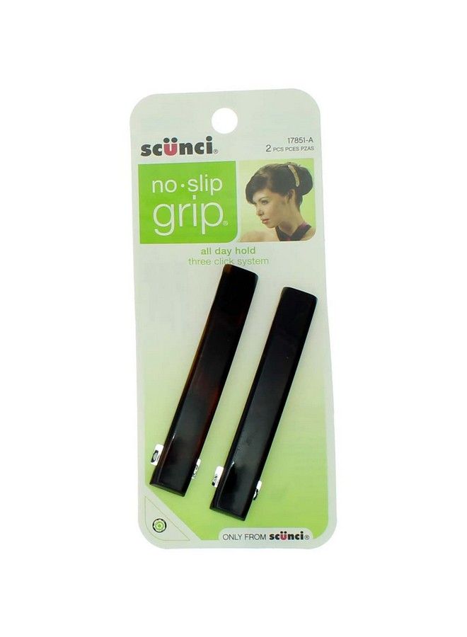 Scunci 1785103A048 No Slip Grip Barrettes Assorted Colors Woman Unisex 3 Packs Of 2 Count - Image 3