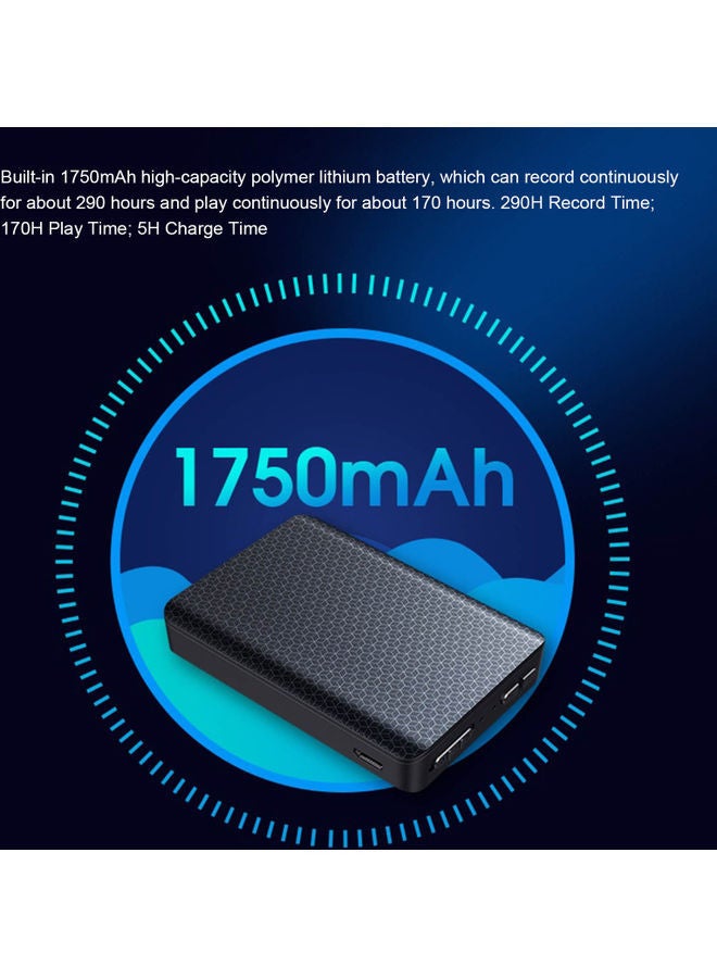 NIBEMINENT Q85 Mini Voice Recorder V9259-16G_P Black  - Image 3