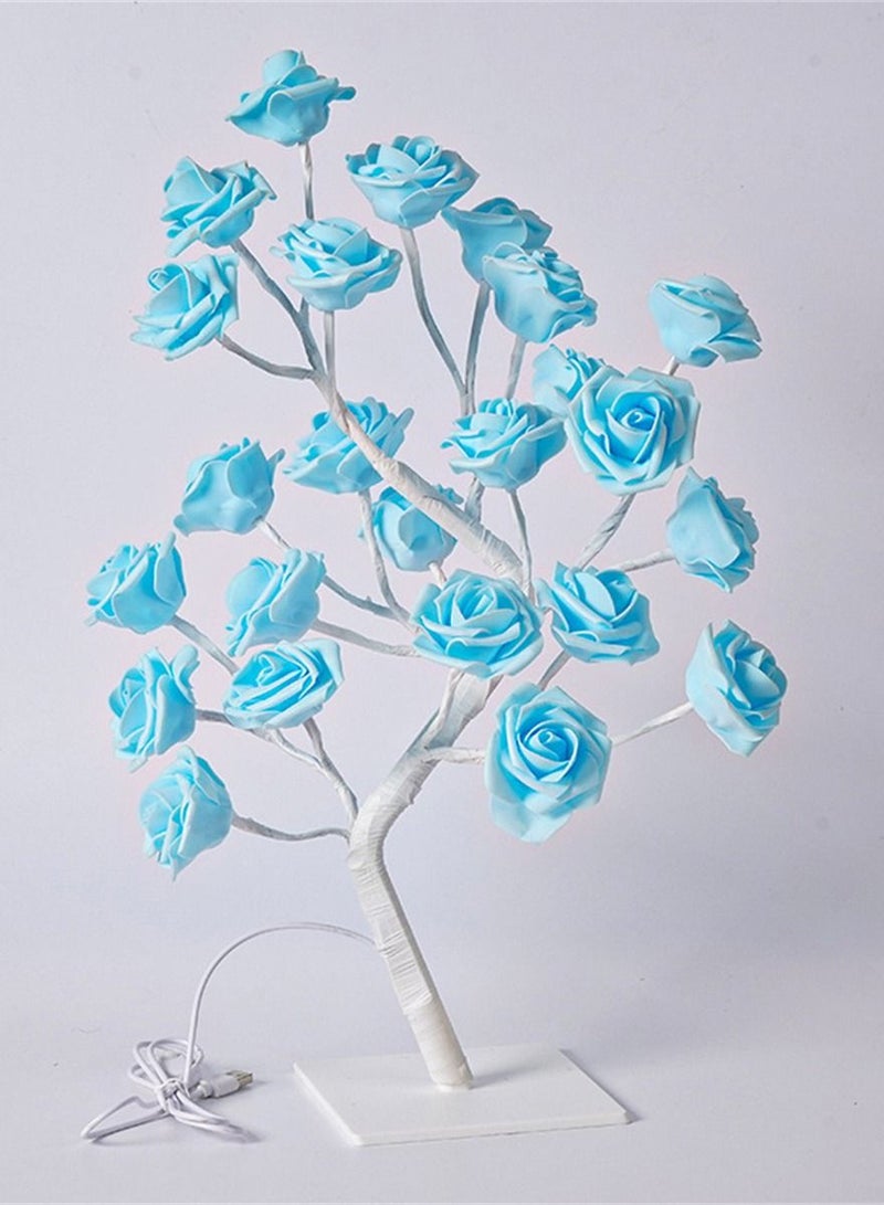 Loquat Light Removable Plastic Base USB Switch LED Simulation Rose Tree Decoration Night Light 14*6*33cm  - Image 2