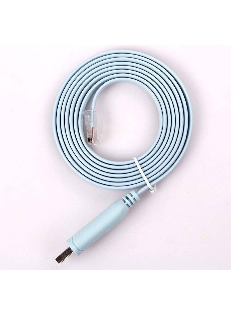 VEOTECH FTDI USB-A to RJ45 Console Cable - 1 Mbps / 250 MHz Nickel Plated Connectors Debug, Configuration, Network Management Cable 1.8 Meters - Image 5