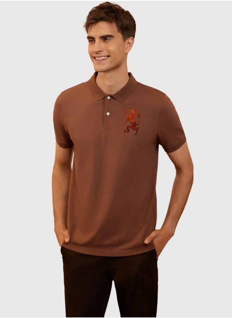 GIORDANO Men's Lion Polo