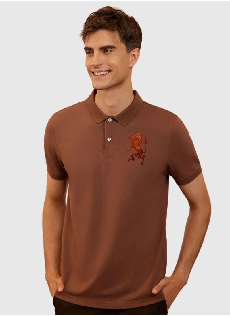 GIORDANO Men's Lion Polo