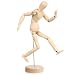 KALLORY Artists Wooden Manikin Flexible Body Joints Human Figure Puppet Model Wood Male Mannequin Doll Ornament Stand for Home Office Desk Decoration Sketching Drawing Painting Supplies - Image 2