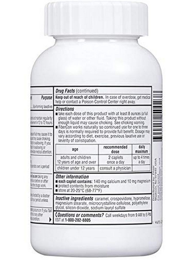 Fibercon Fiber Therapy For Regularity With Calcium Polycarbophil, 2 Pack - Image 2