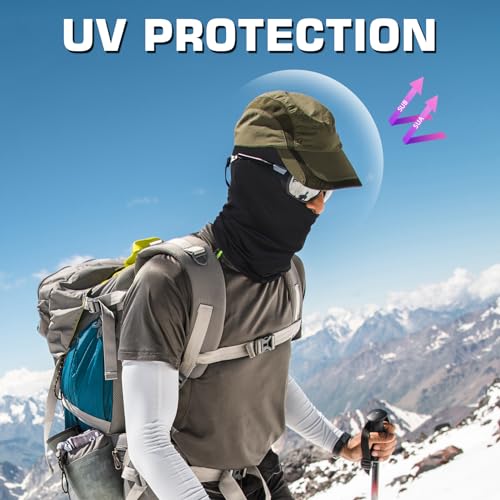 Xeoxarel 6 Pcs Balaclava Ski Mask, Cooling Neck Gaiter, UV Protector Motorcycle Ski Scarf for Men/Women，Multi - Color - Image 4