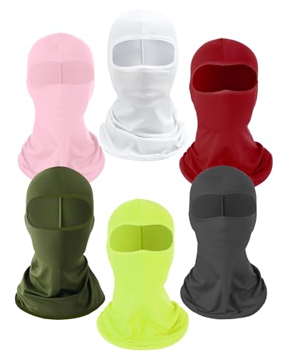 Xeoxarel 6 Pcs Balaclava Ski Mask, Cooling Neck Gaiter, UV Protector Motorcycle Ski Scarf for Men/Women，Multi - Color - Image 1