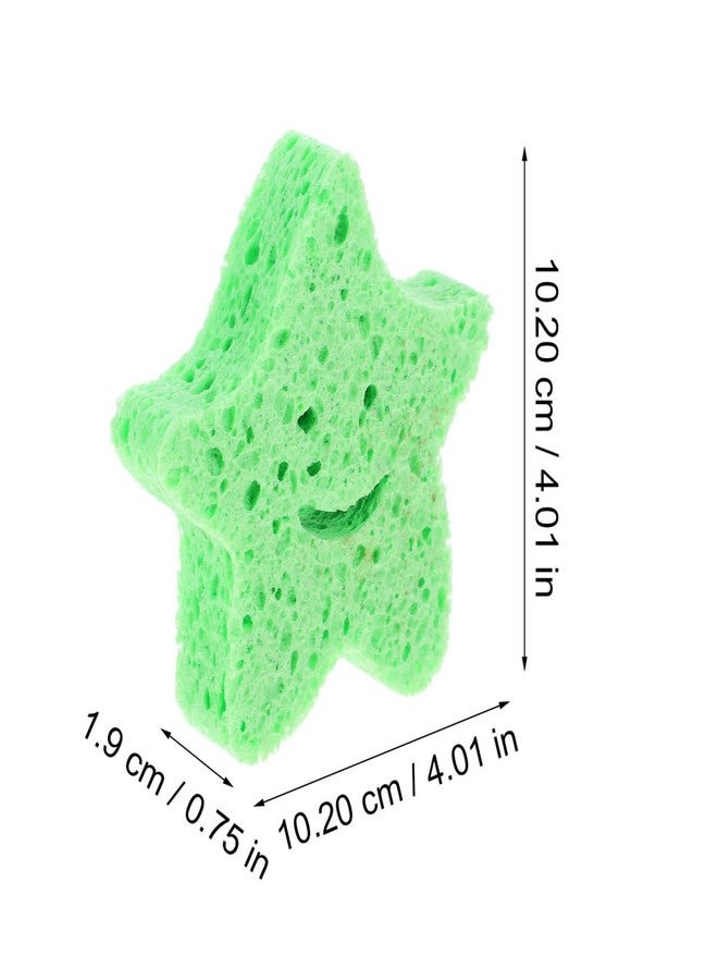 Lurrose 6pcs Bath Sponge Foam Loofah Sponge, Body Sponge for Shower Star Shaped Exfoliating Sponge Portable Body Scrubber - Image 2