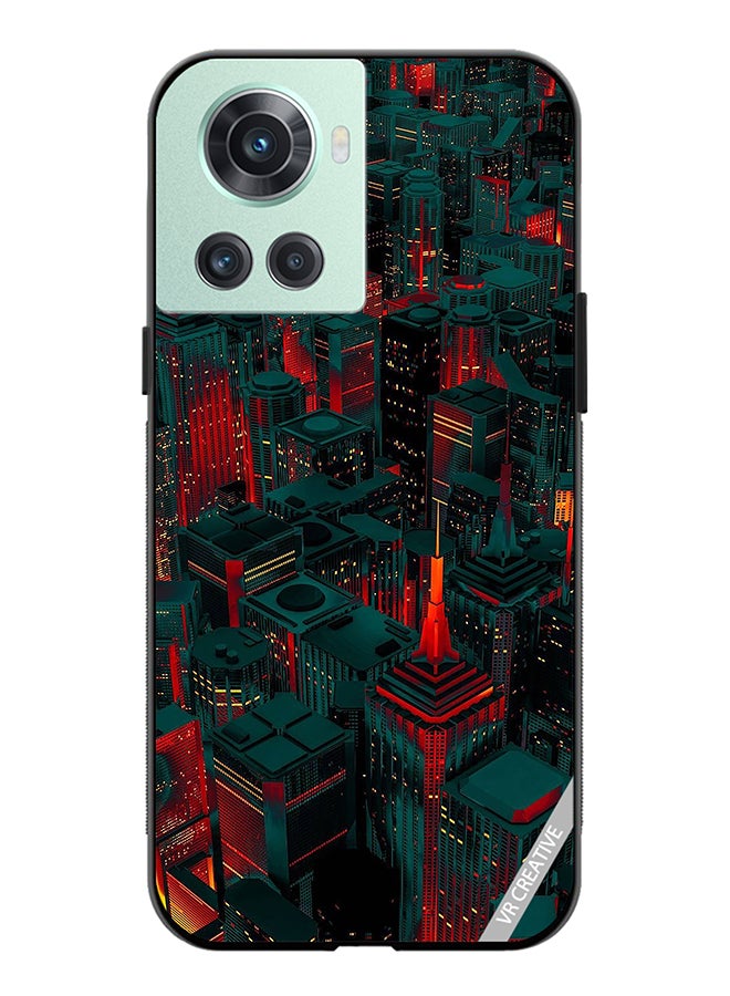 VR CREATIVE Protective Case Cover For OnePlus Ace Red City Design Multicolour - Image 1