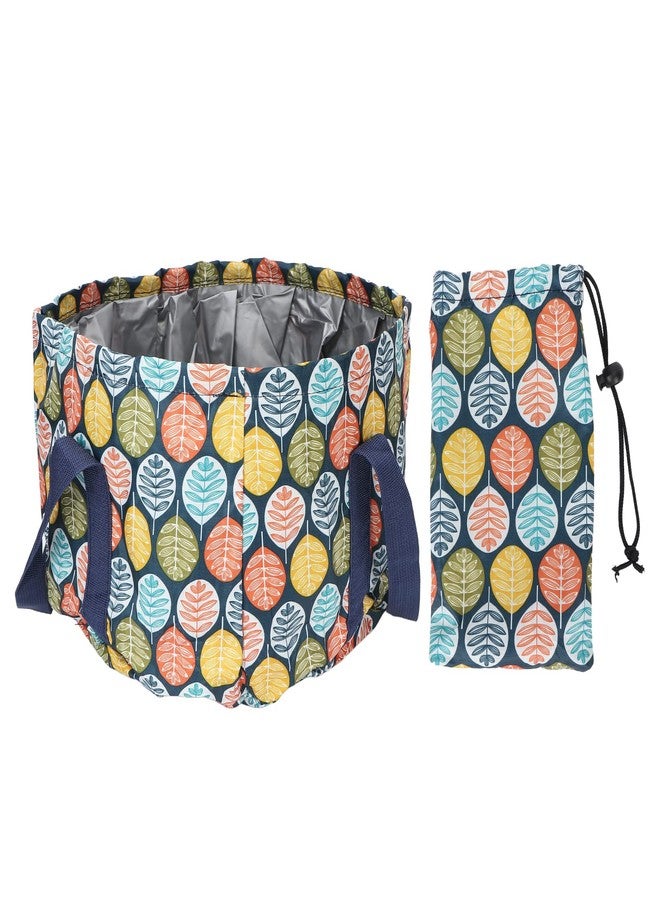 Ymiko Collapsible Foot Basin, Portable Collapsible Foot Soaking Basin Handle Rope Foot Bath Water Bucket Folding Foot Spa Soak Tub 21L for Travel, Camping - Image 1