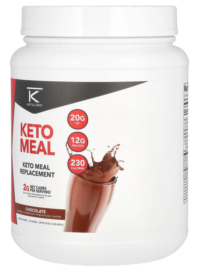 Ketologic بديل الوجبة كيتو ميل شوكولاتة 1.8 رطل (828 جرام) - Image 2