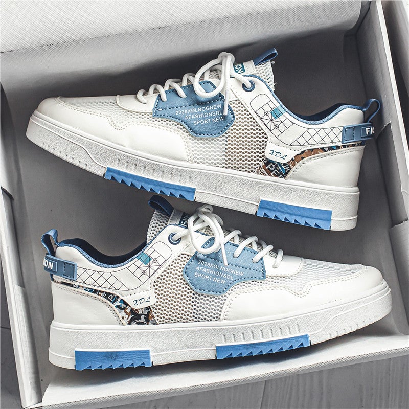 Men'S Shoes 2023 New Summer Breathable Thin Boys Cashew Flower Casual Board Shoes Sports Trendy Shoes - Image 1