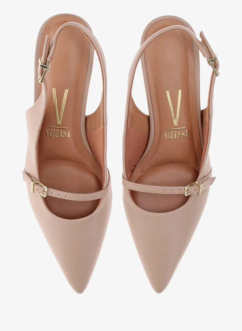 Vizzano Beige Low Heels Pump for Women – Elegant Office Heel Shoes & Classic Pumps for Girls for Women | Best Price UAE