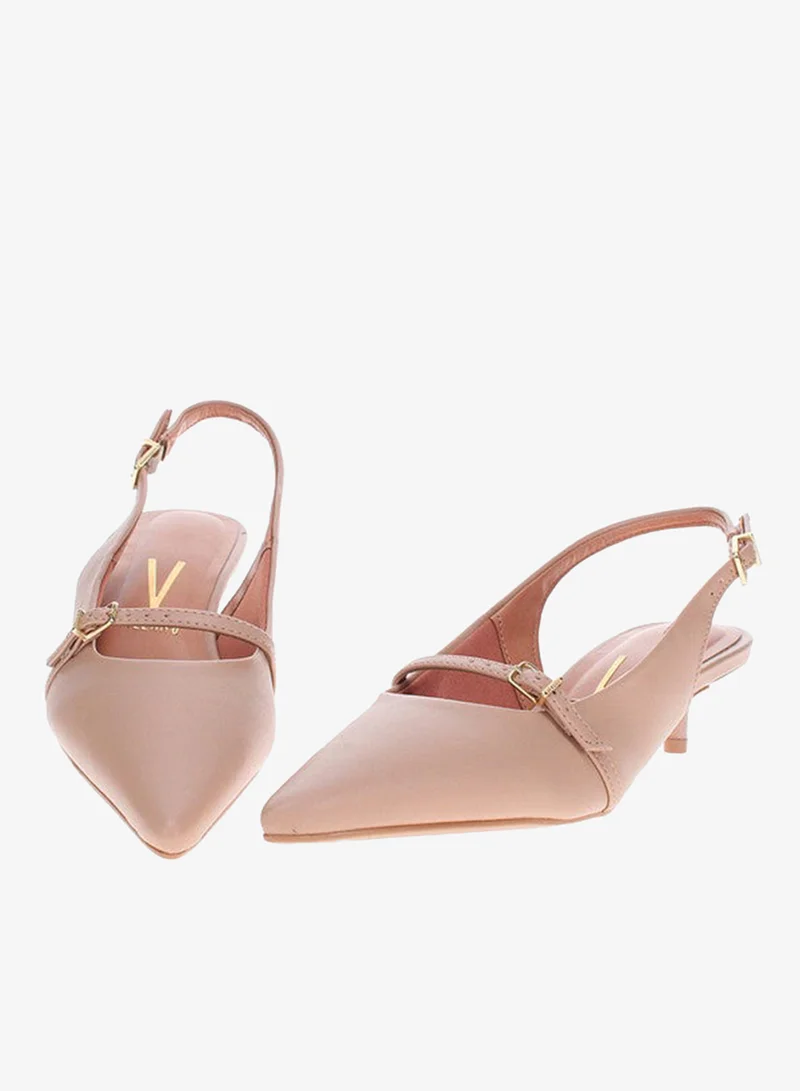Vizzano Beige Low Heels Pump for Women – Elegant Office Heel Shoes & Classic Pumps for Girls for Women | Best Price UAE