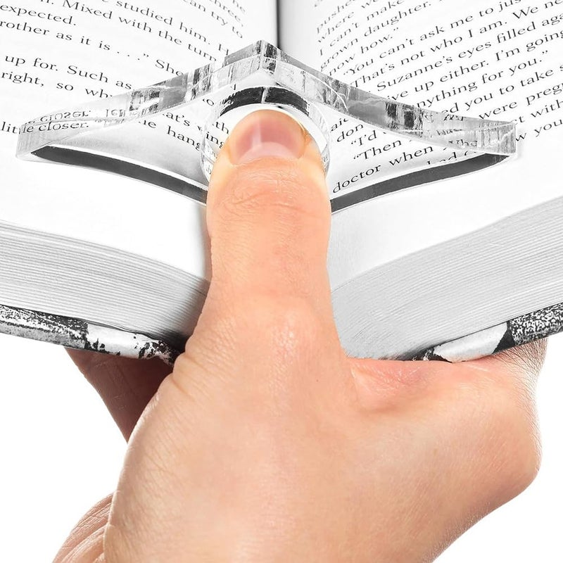 شفاف صغير 19 مم ناشر الصفحات حلقة الإبهام حامل علامة الكتاب ملحق القراءة - Image 3