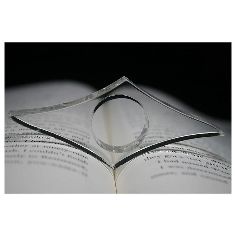 شفاف صغير 19 مم ناشر الصفحات حلقة الإبهام حامل علامة الكتاب ملحق القراءة - Image 5
