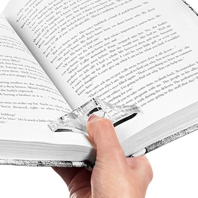 شفاف صغير 19 مم ناشر الصفحات حلقة الإبهام حامل علامة الكتاب ملحق القراءة - Image 4