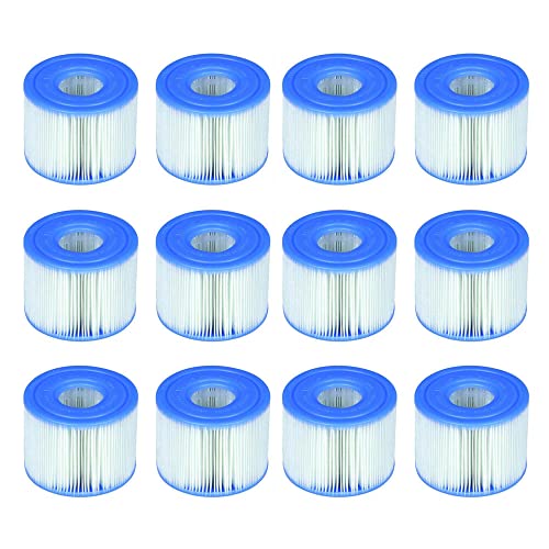 Intex 6 x 29001E B00PUZW3N2 Purespa Type S1 Easy Set Pool Cartridges (12 Filters) | 2, 1 Pack Blue - Image 1