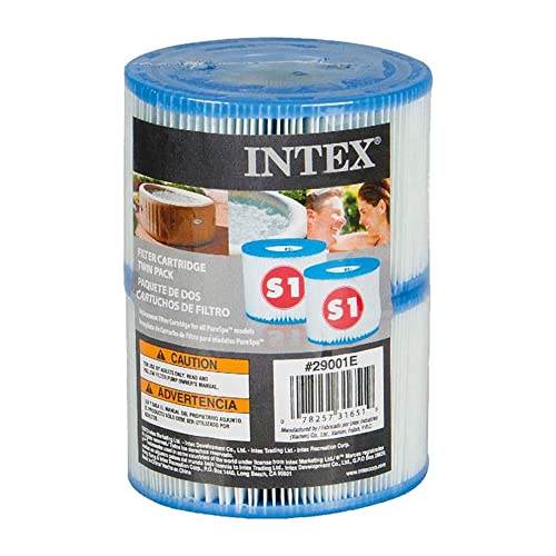 Intex 6 x 29001E B00PUZW3N2 Purespa Type S1 Easy Set Pool Cartridges (12 Filters) | 2, 1 Pack Blue - Image 5