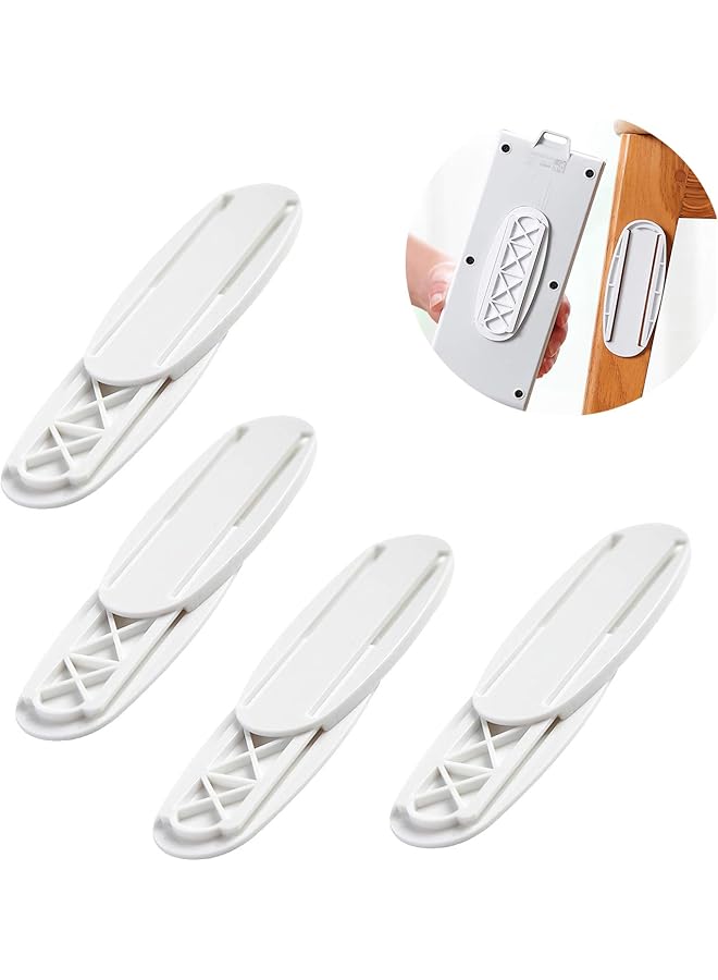 promass Power Strip Holder Fixator 4Packs No Hole Plug-in Wall Socket Sticker Fixer, Protector Wall Mount for Desk, Wall, WiFi Router, Paper Towel Box,Entertainment System Home or Office - Image 1