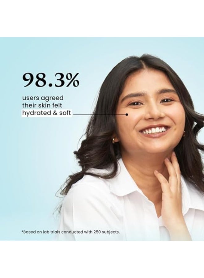 foxtale Oil-Free Gel Moisturizer for Face | Hyaluronic Acid, Niacinamide, Betaine, Marine Algae| Boosts Hydration, Brightens Skin, Soothes Acne| Lightweight for Oily, Acne-Prone Skin |Men & Women-100g - Image 4