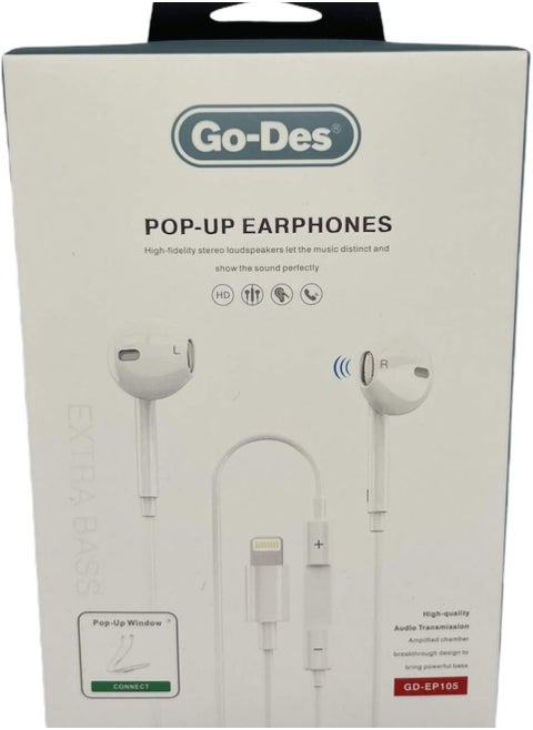go des Pop-up Wired Earphones for iPhones