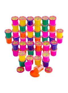 Kicko Slime Bulk Set Of 48 Multicolored - Mini Noise Putty Toys Collection - Fun Kids Tactile Sensory Play, Stimulation Toy - Slime Set Gifts For Students - For Boys And Girls Ages 3+  - Image 1