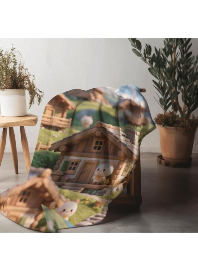 general Baby and children's cartoon flannel thin blanket (warm and comfortable, suitable for sleep, game use) 70cm*100cm - Image 5