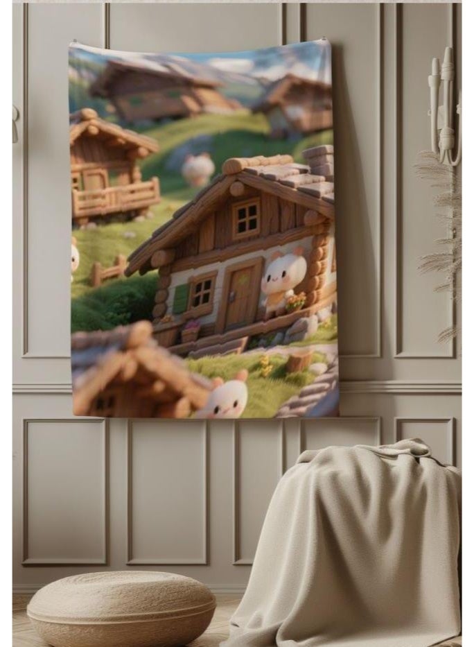 general Baby and children's cartoon flannel thin blanket (warm and comfortable, suitable for sleep, game use) 70cm*100cm - Image 3