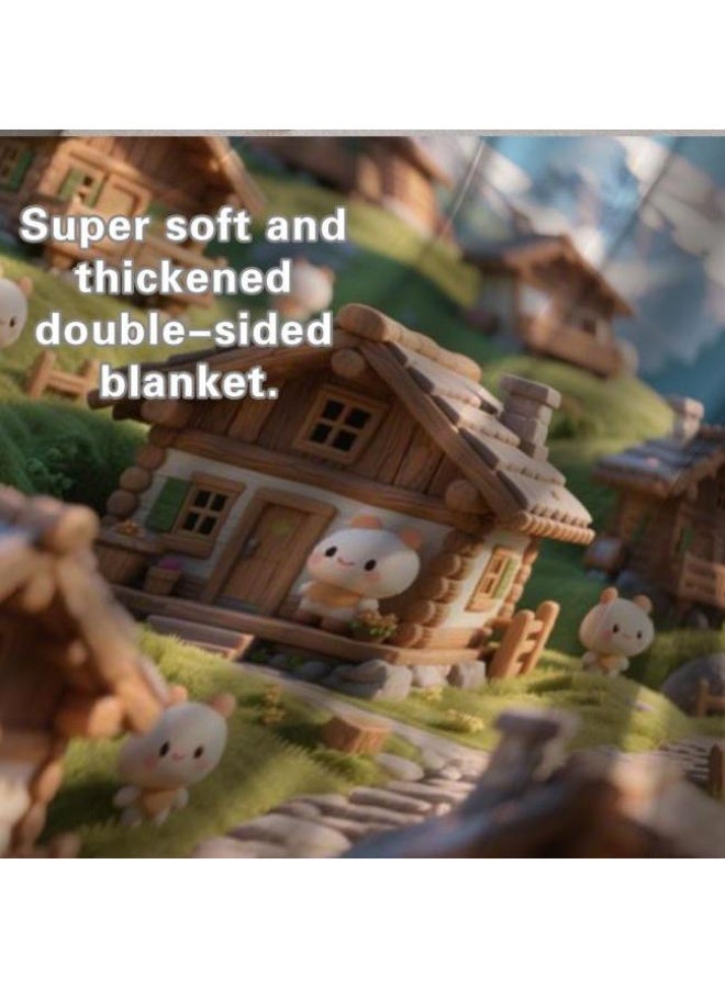 general Baby and children's cartoon flannel thin blanket (warm and comfortable, suitable for sleep, game use) 70cm*100cm - Image 4