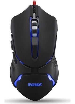 Everest SGM-X8 Usb Black Gaming Mouse and Mousepad Set  - Image 1
