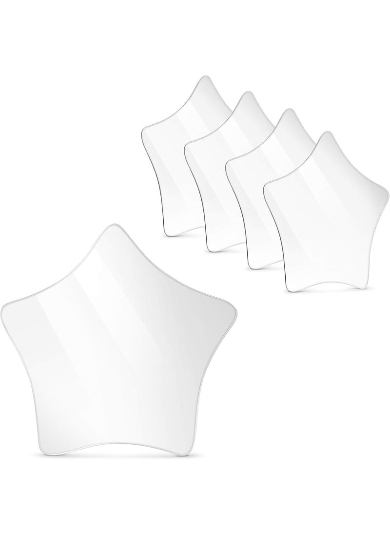 Navaris Navaris Self Adhesive Mirrors  Pack of 5 StickOn Star Shaped Decorative Wall Mirrors for The Home Bedroom Living Room  Modern Design Mirror Set  - Image 1