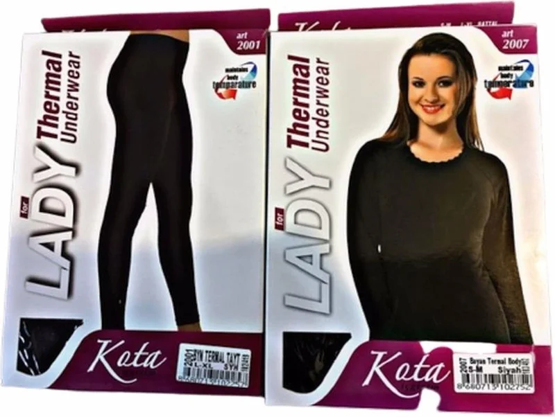 كوتا Women's Thermal Bottom Top Set - 2007-2001