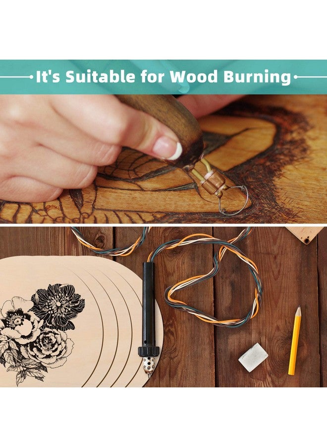 Jetec 16 Inch Round Wood Circles Unfinished Round Wood Cutouts For Crafts Door Hanger Painting And Wood Burning (5 Pieces) - Image 4