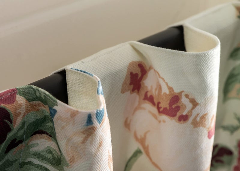 ميزون دي هيرمين Maison D 'Hermine 100 ٪ Cotton Stain - 50 "" X96 "" ستارة زخرفية - ستائر جمالية لمطبخ مزرعة وغرفة نوم - لفصل الربيع والصيف - Abbeville - Image 3