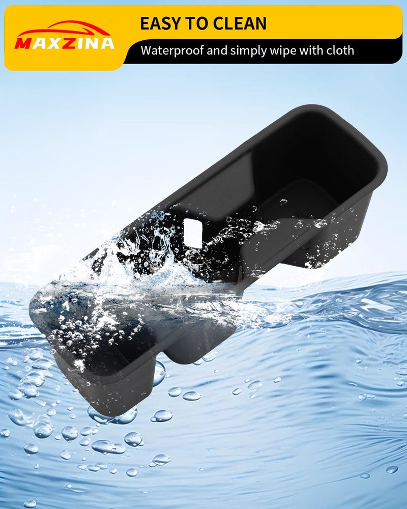 Maxzina Cup Holder Compatible with 2020-2025 Kia Telluride Cup Holder Silicone Insert Center Console Cup Holder Silicone Black Bottle Holder Interior Decoration for 2024 Telluride Accessories - Image 5