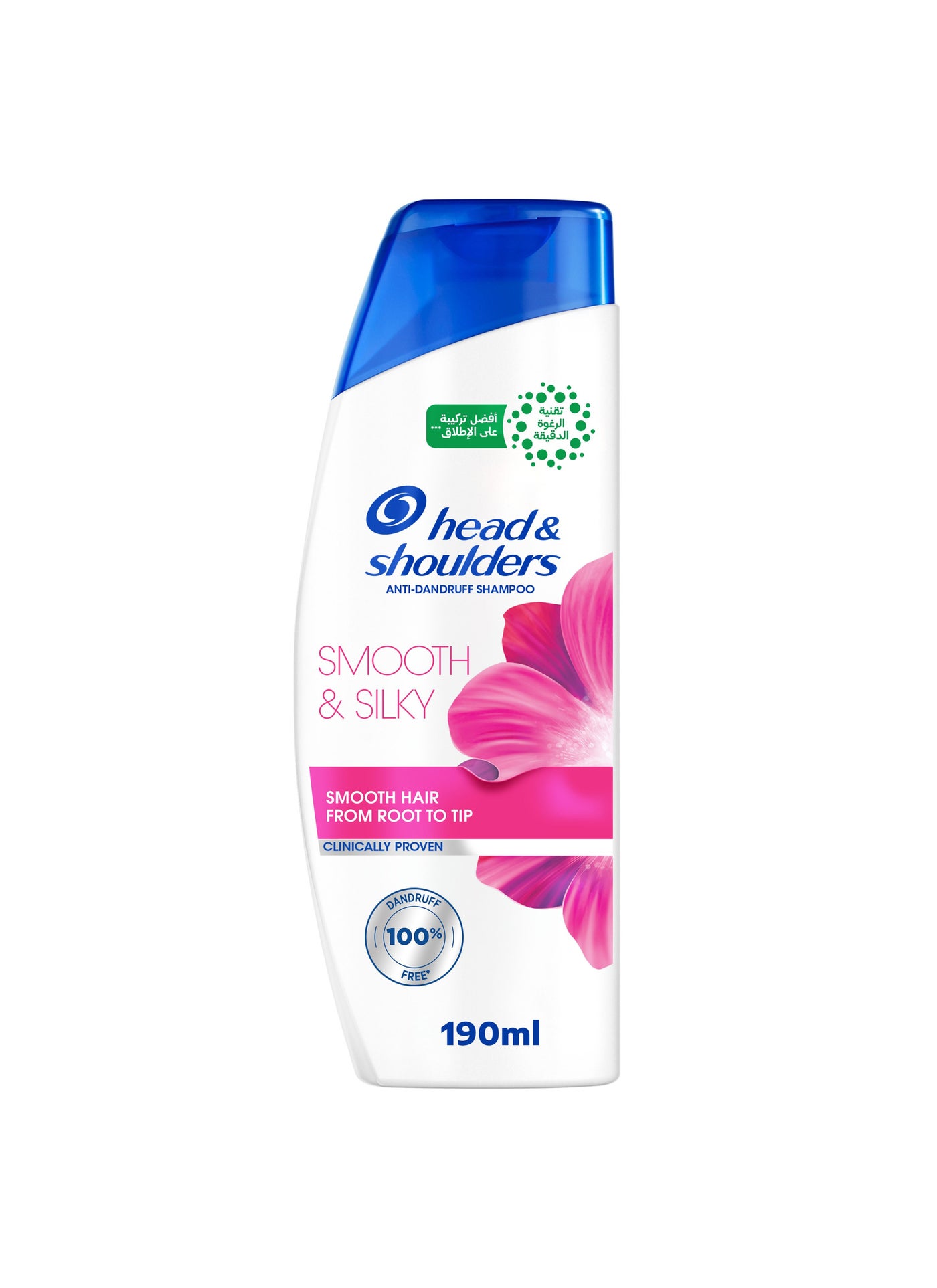 Head & Shoulders Smooth & Silky Anti-Dandruff Shampoo, with MaxFoam Technology Dandruff Won’t Come Back, Smooth Hair from Root to Tip, Clinically Proven and Dermatologically Tested