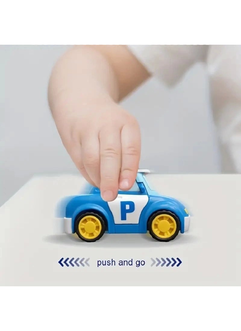 Robocar Poli Rubbing It Goes 3 Piece Set Roy - Bucky - Amber Equivalent  - Image 3