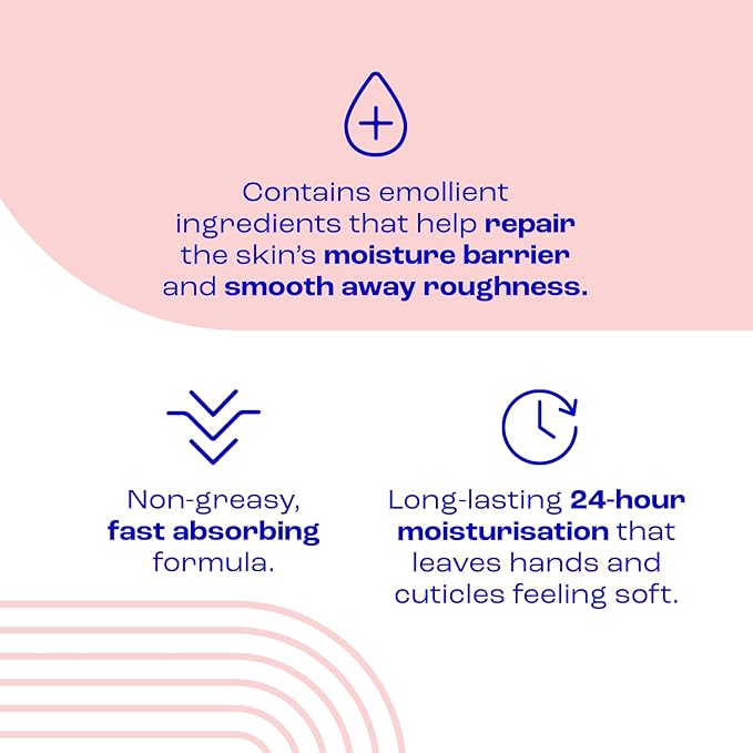 E45 Daily Hand Cream 50 ml E45 Hand Cream for Very Dry Hands Hand Moisturiser for Dry Skin and Sensitive Skin NonGreasy Hand Repair Cream for Soft and Supple Hands Fast Absorption Formula - Image 3