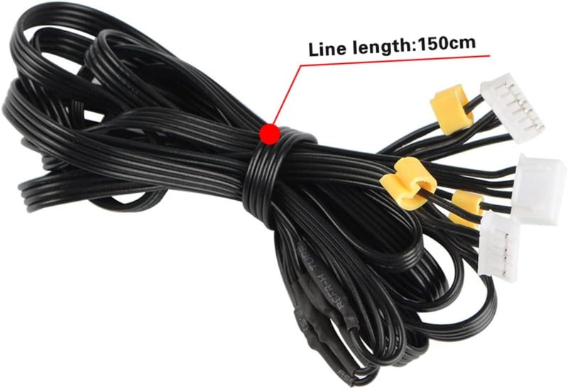 Extra part combo compatible Mobestech Stepper Motor Cable Dual Wire for Ender Printer Compatible Printer Accessory Motor Wire Replacement Black Single & bulk use compatible - Image 2