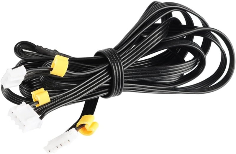 Extra part combo compatible Mobestech Stepper Motor Cable Dual Wire for Ender Printer Compatible Printer Accessory Motor Wire Replacement Black Single & bulk use compatible - Image 1