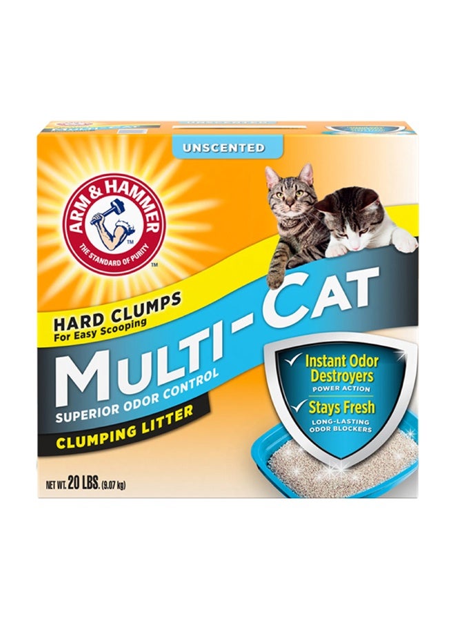 Arm & Hammer A&H Multicat Strength Clumping Litter Unscented 20Lb - Image 1