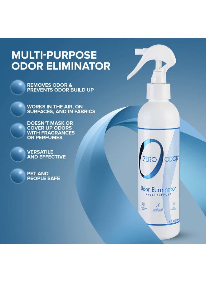 Zero Odor Multi-Purpose Odor Eliminator - Eliminate Air & Surface Odor – Patented Technology Best for Bathroom, Kitchen, Fabric, Closet- Smell Great Again, 8oz (Over 1000 Sprays)  - Image 2